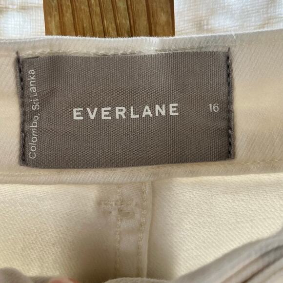 Everlane Women's The Straight Leg Crop Jeans White Size 16 Regular - Picture 10 of 11